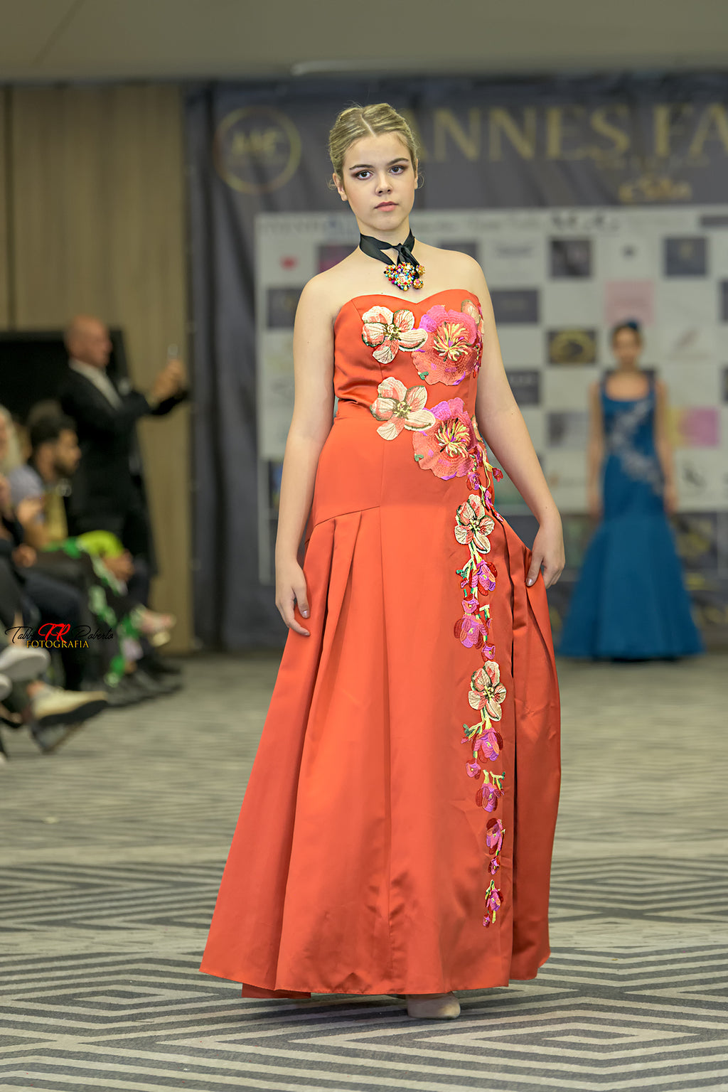 Floral Embroidered Couture Gown