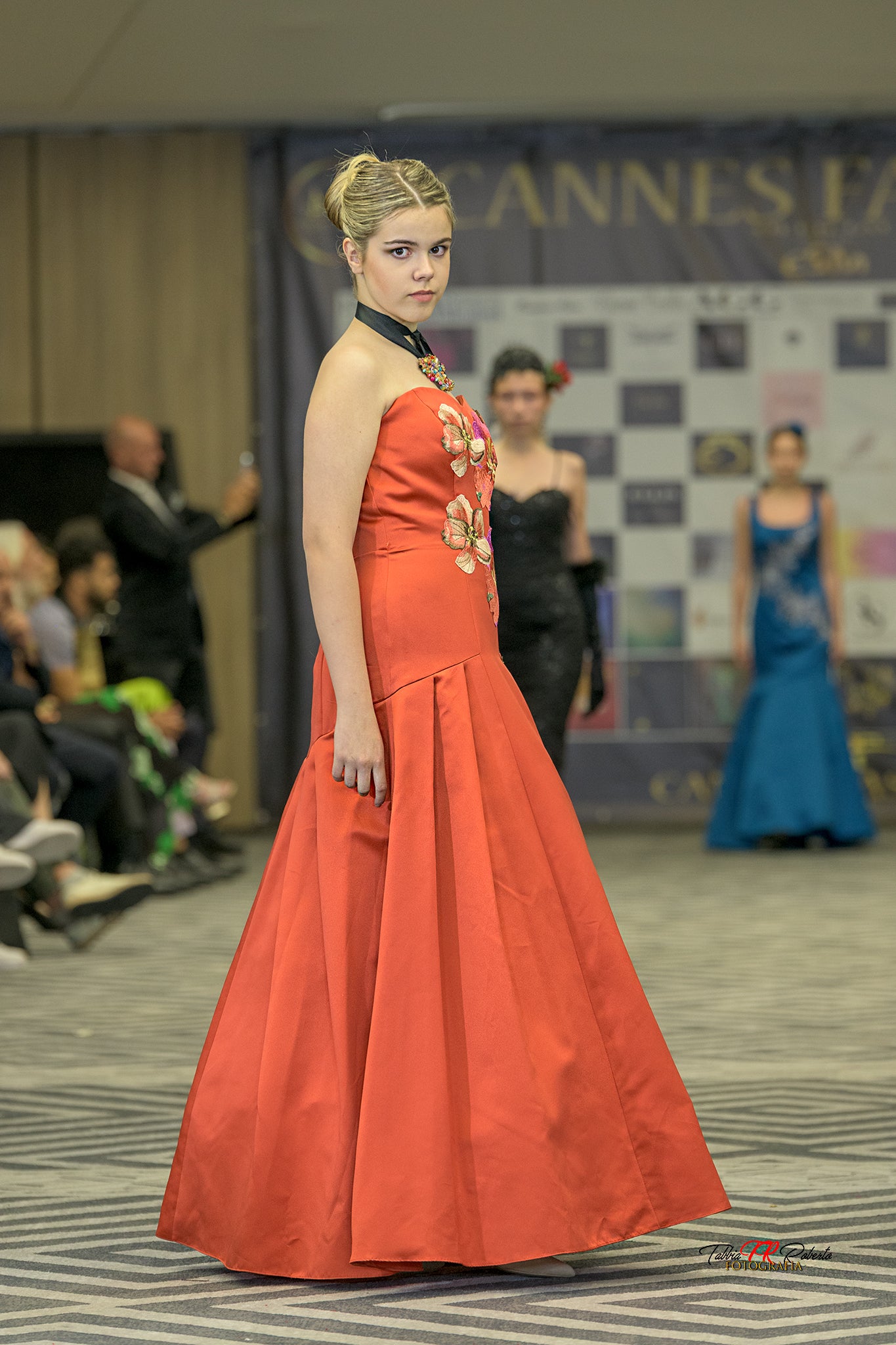 Floral Embroidered Couture Gown