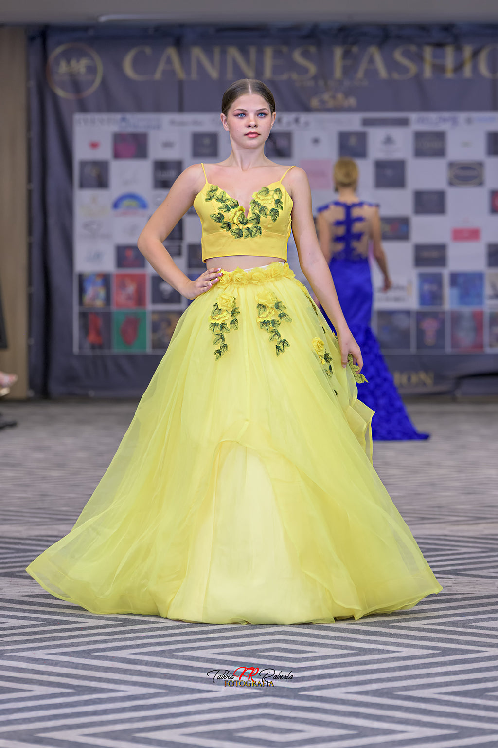 Garden Embroidered Couture Dress