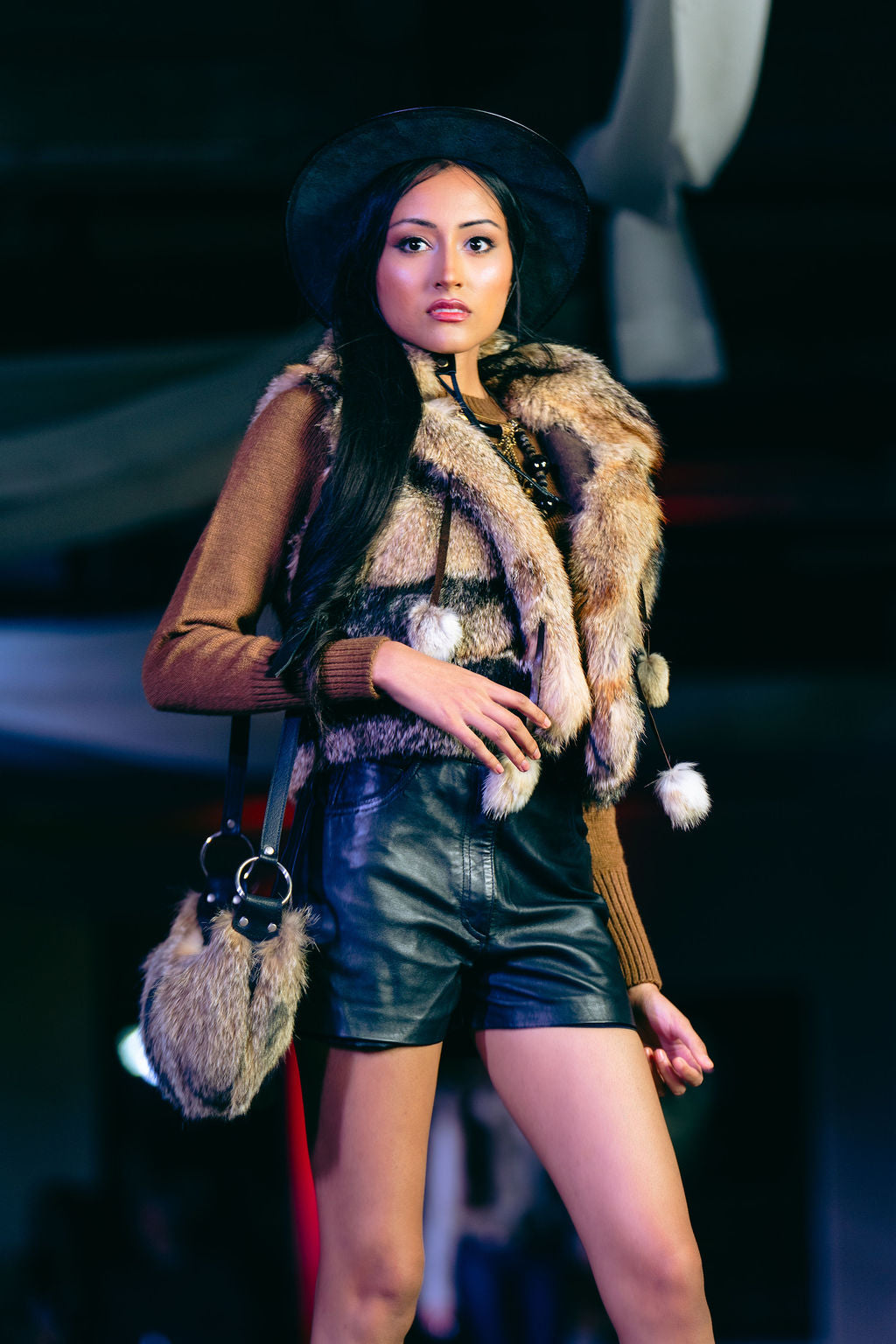 Fur Sholder Bag