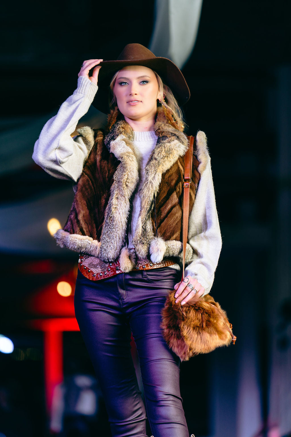 Fur Cropped Vest