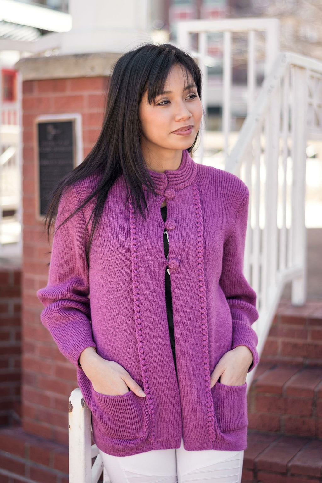 Alpaca Sweater Safari Cardigan