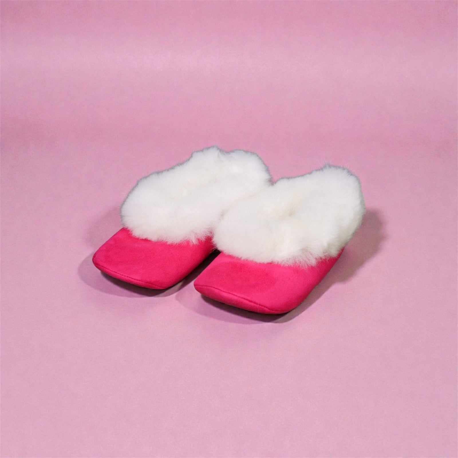 Alpaca Deep Pink Slippers