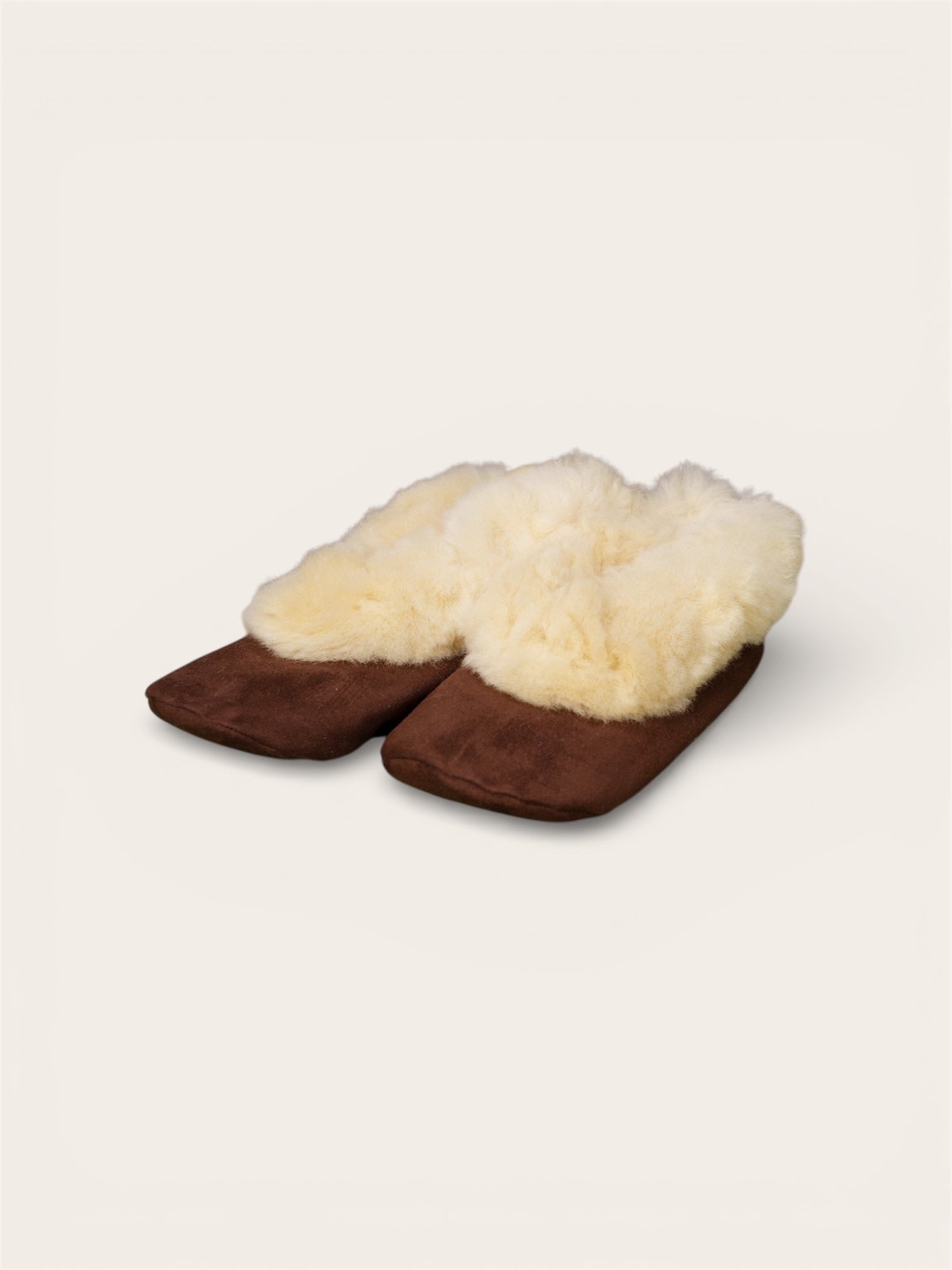 Alpaca Brown Slippers