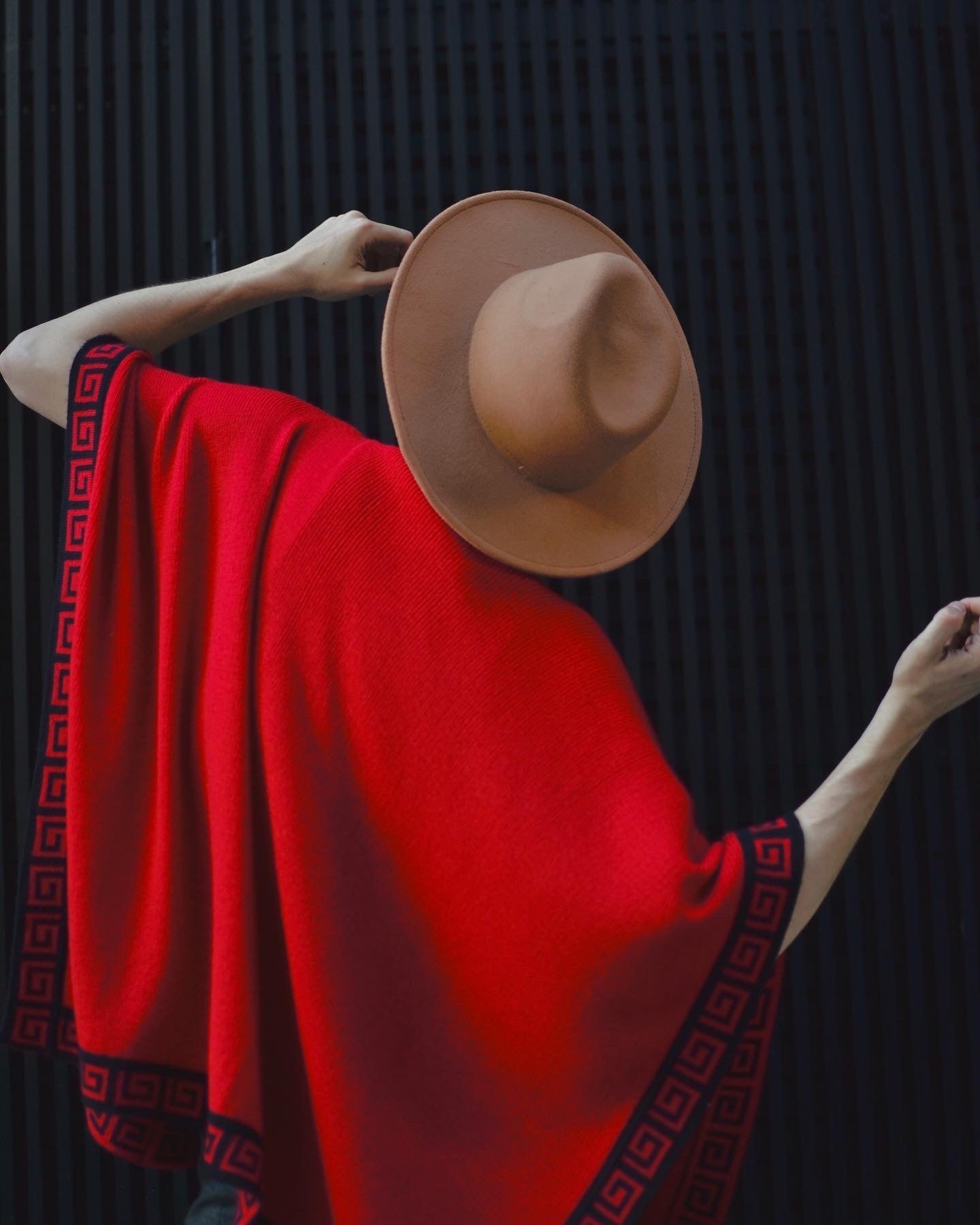 Alpaca Poncho Signature Knit