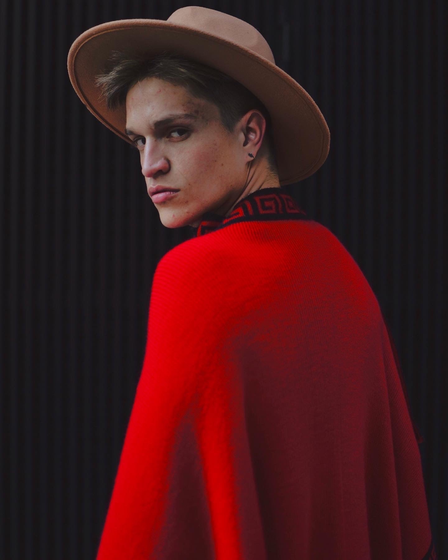 Alpaca Poncho Signature Knit