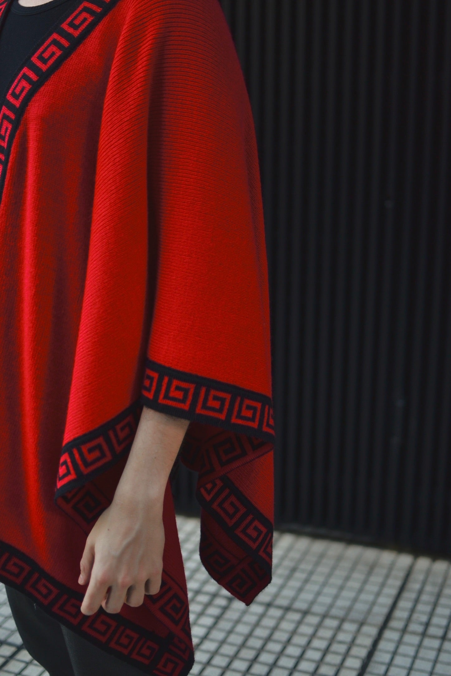 Alpaca Poncho Signature Knit