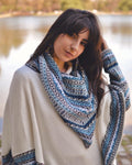 Alpaca Poncho Ethnic Pattern