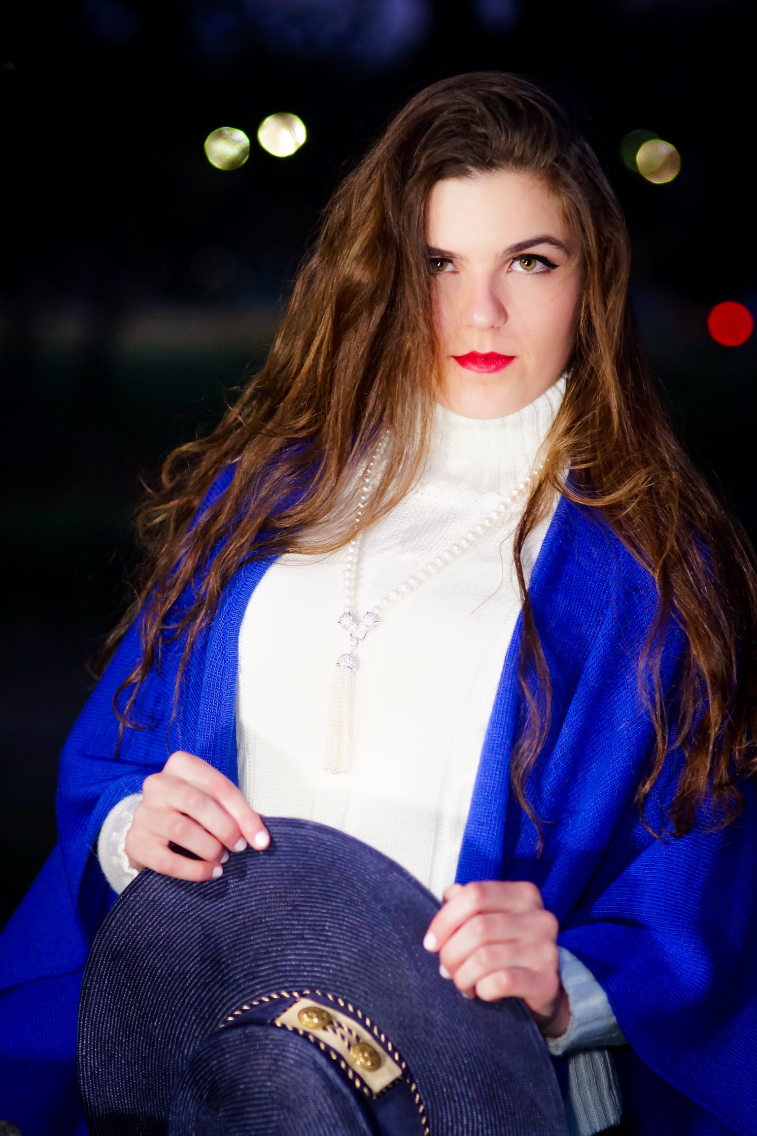 Alpaca Pullover Cable Turtle Neck Sweater